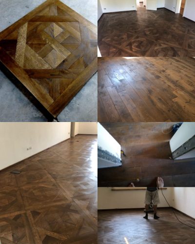 Parquet in rovere massello anticato